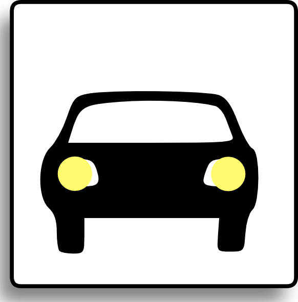 Car Icon For Use With Signs Or Buttons clip art Free Vector / 4Vector