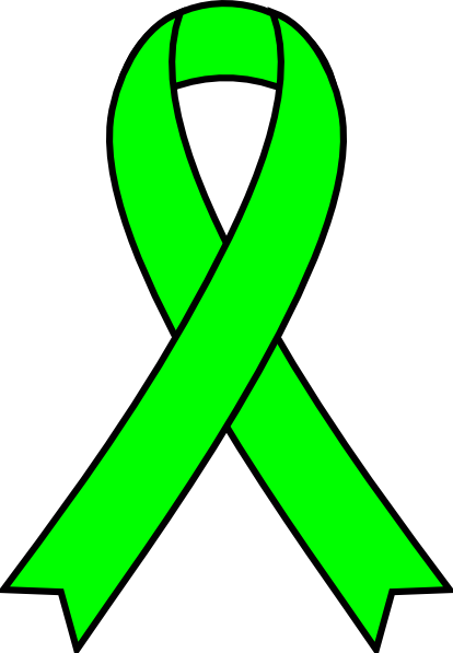 Cancer Ribbon Green