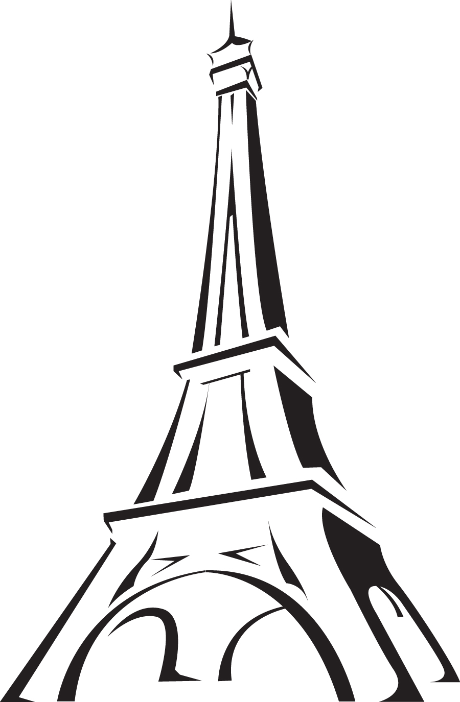 How To Draw The Eiffel Tower For Kids - ClipArt Best