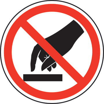Do Not Touch Label by SafetySign.com - J6515