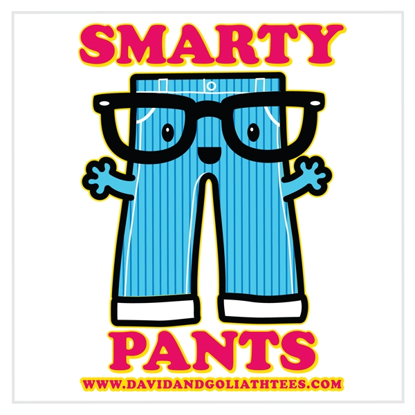 Smarty Pants Vinyl Sticker - Stickers - Fun Stuff - Accessories