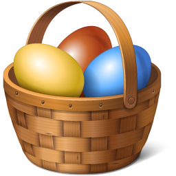Easter Eggs Basket / Easter Icon Set / 256px / Icon Gallery
