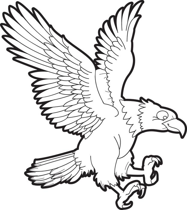 Free, Printable Bald Eagle Coloring Page for Kids