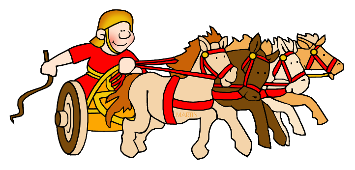 Roman chariot clipart
