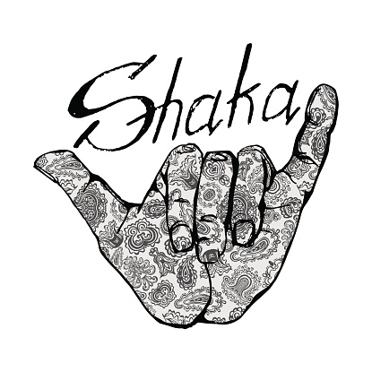Shaka Sign Clip Art, Vector Images & Illustrations