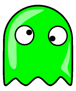 Pacman ghost clipart