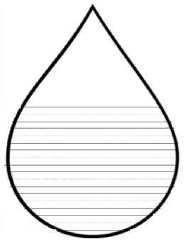 Raindrop Writing Template - ClipArt Best