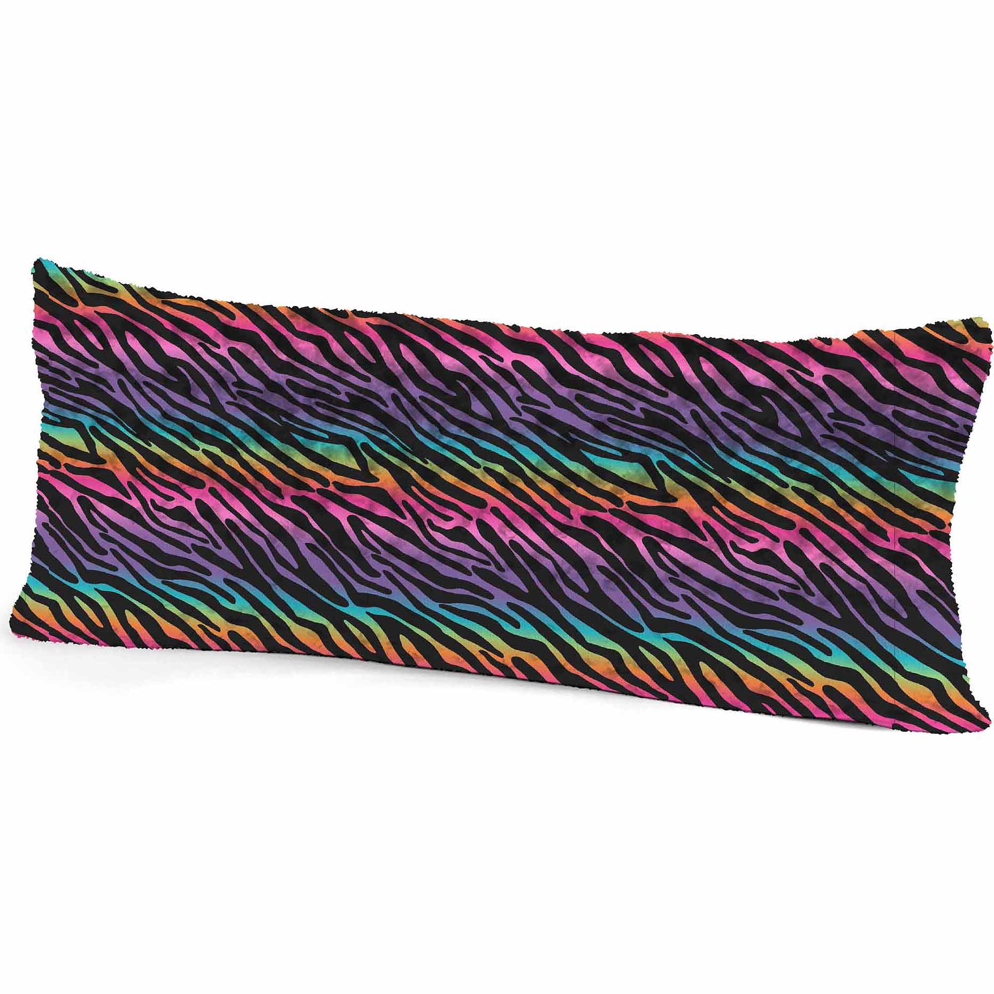 your zone rainbow zebra body pillow - Walmart.com