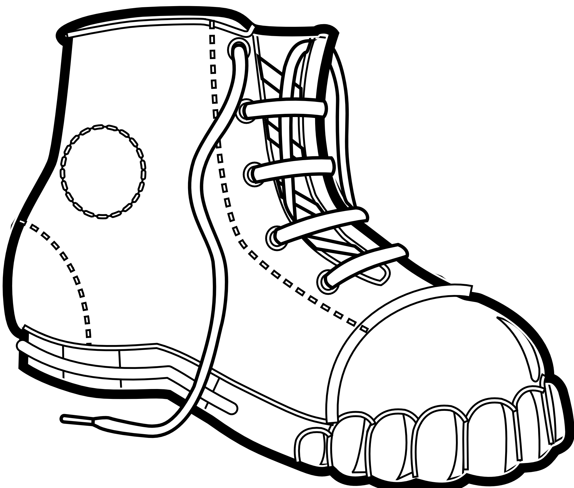 Clip Art Black And White Winter Boots Clipart