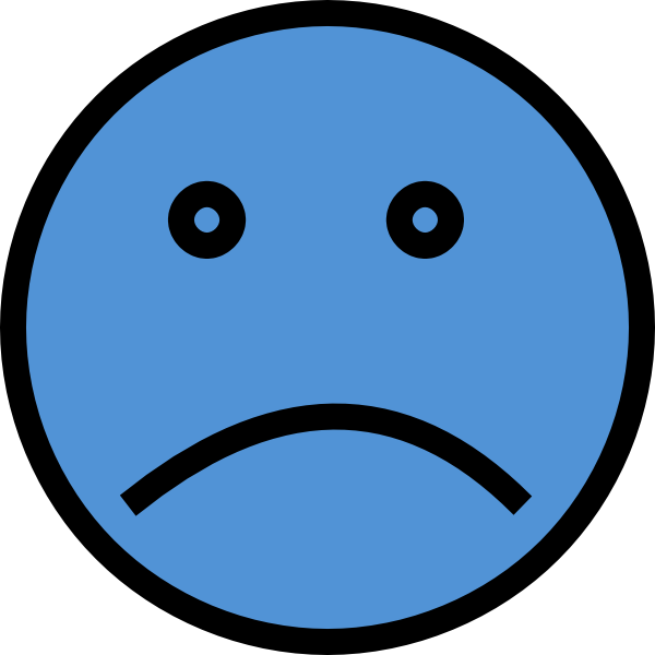 Cartoon Sad Face Clipart