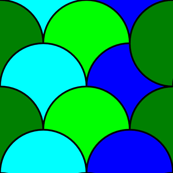 Circles Tile Pattern clip art Free Vector