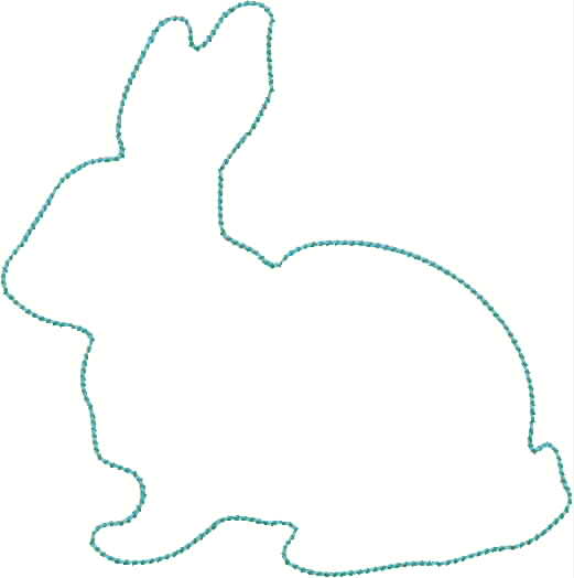 Bunny Outline Clipart
