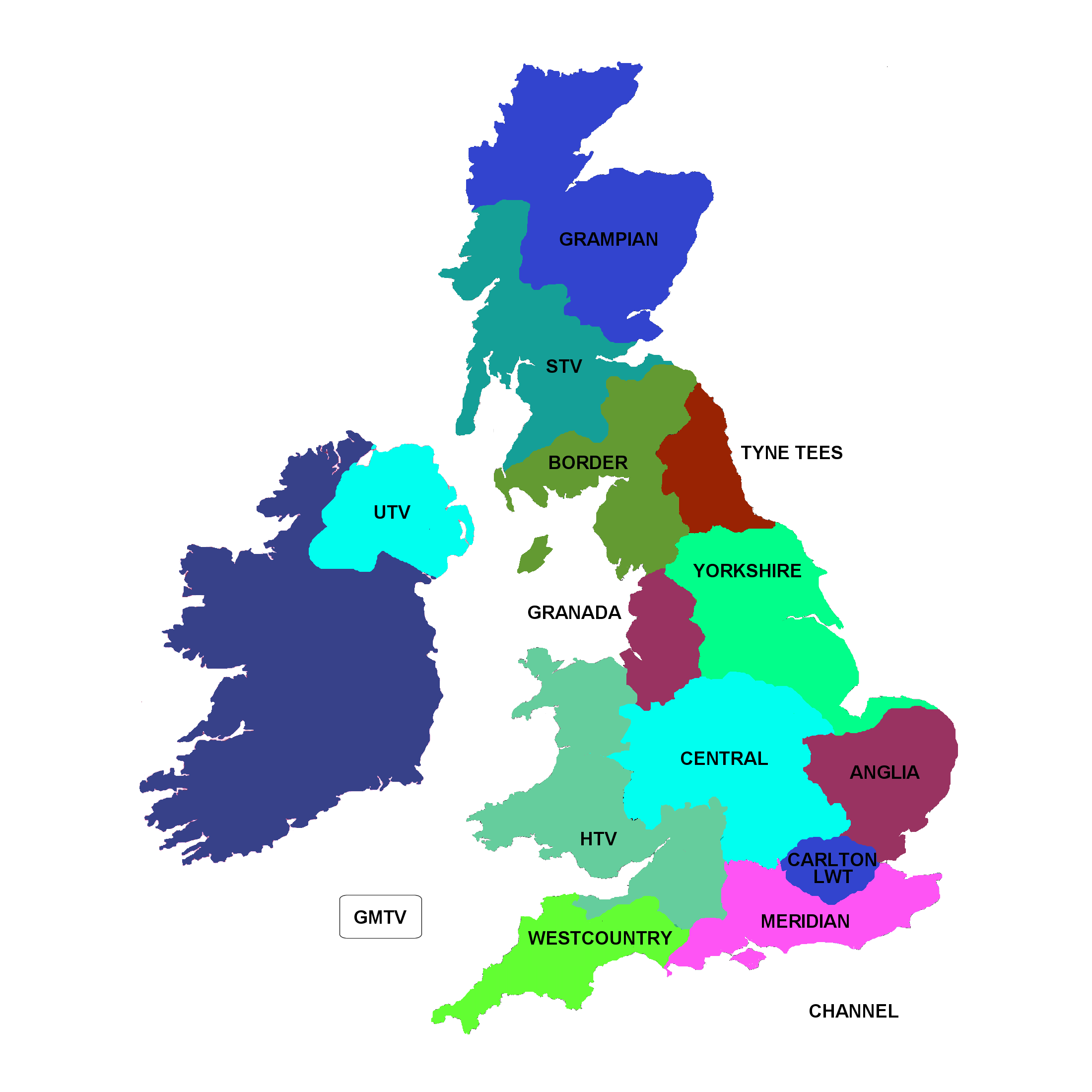 9 Regions Of England Map