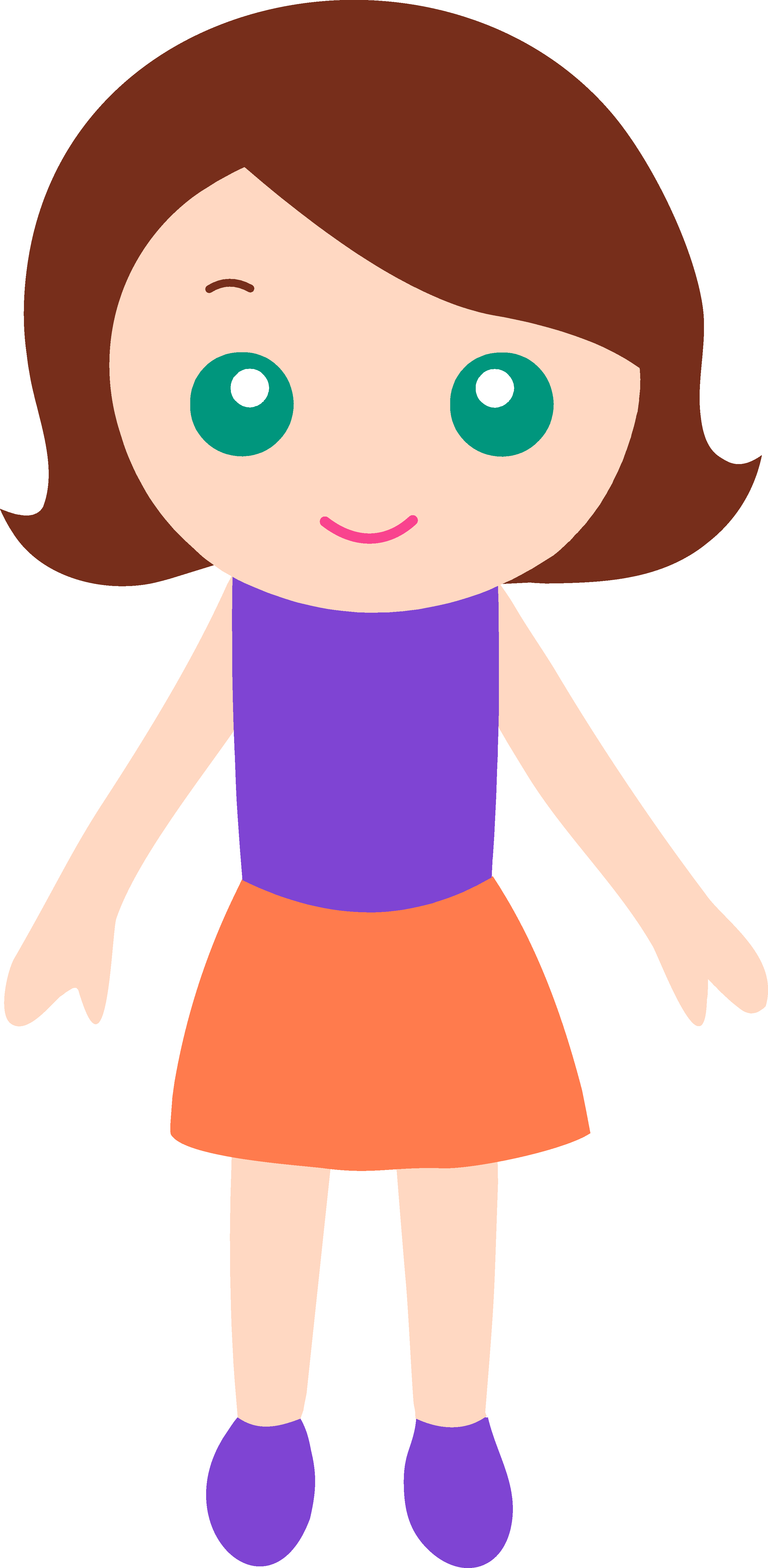 Little girl clip art