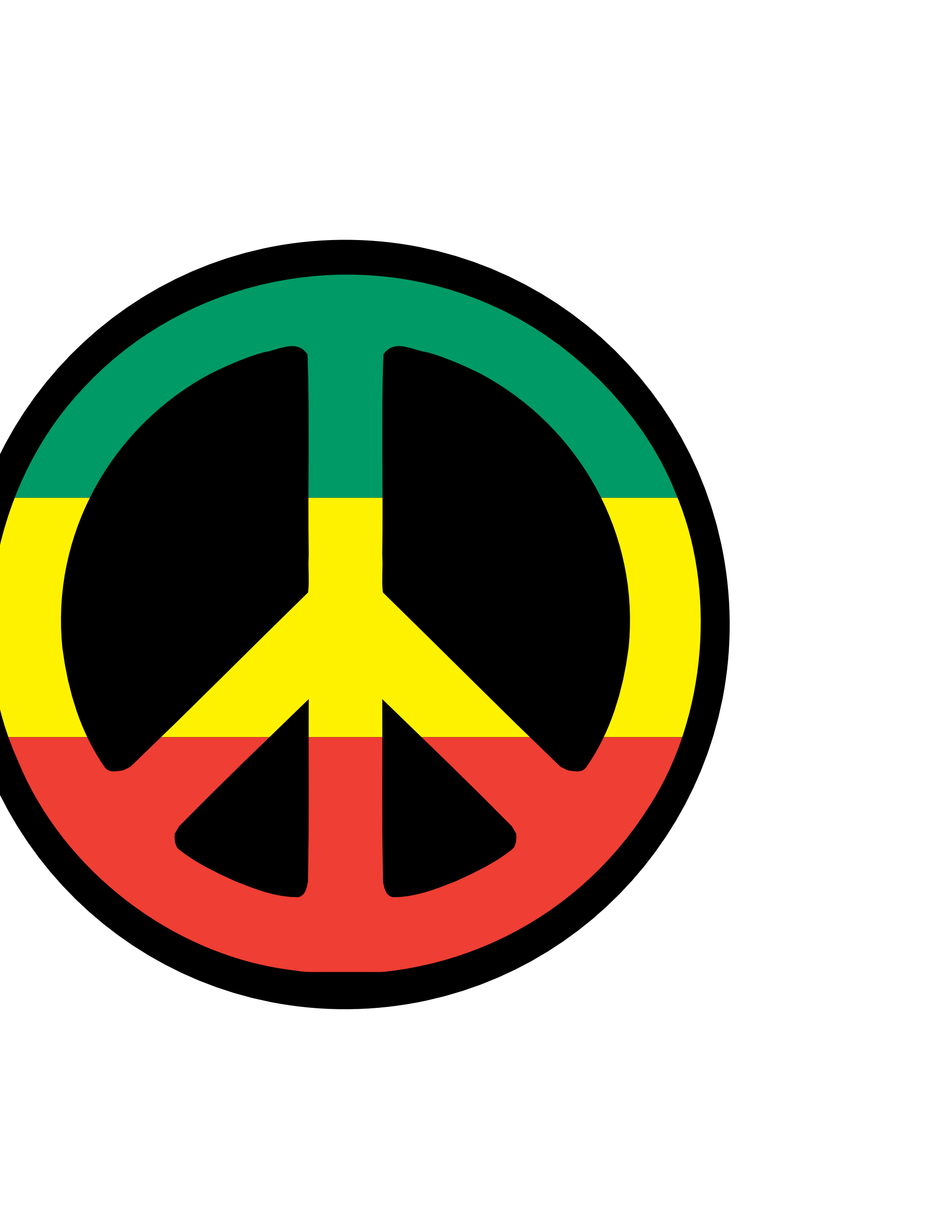 Rasta peace symbol cnd - Free Clipart Images
