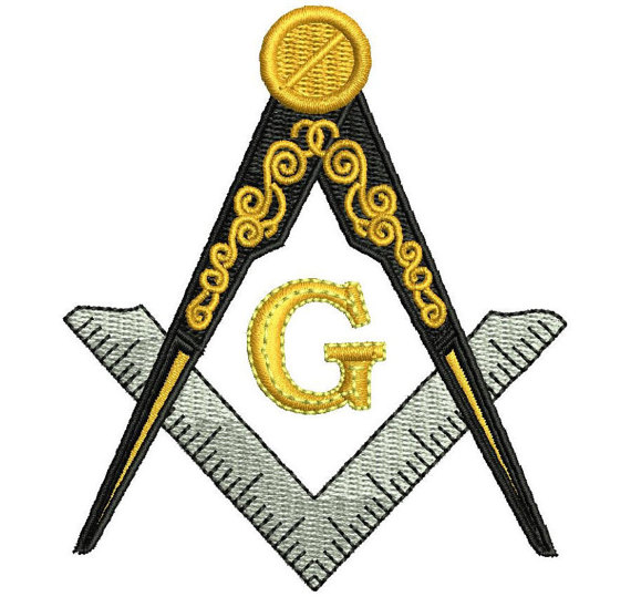 Masonic Compass and Square symbol pattern by MountainEmbDesigns