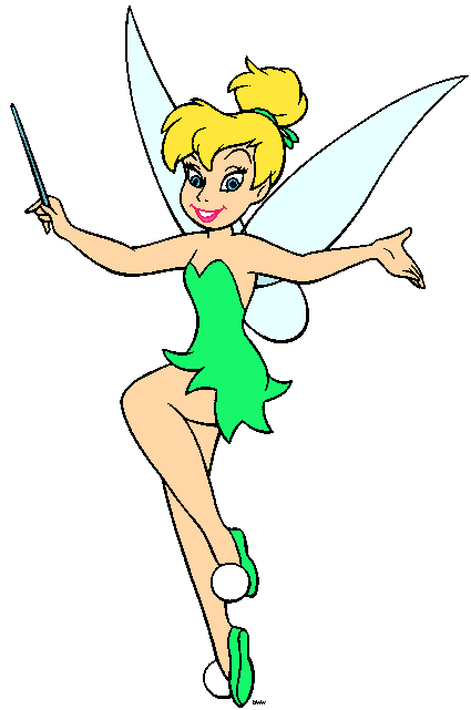 Tinkerbell clipart silhouette transparent backround