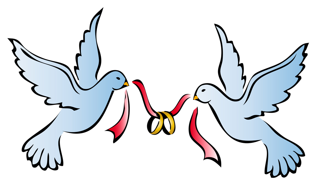 free clipart of wedding doves - photo #5