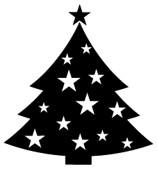 Christmas Tree Silhouette Clipart