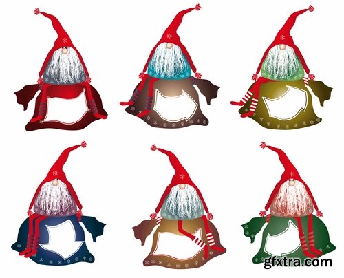 Collection of Christmas gnome troll gift Santa Claus new year 25 ...