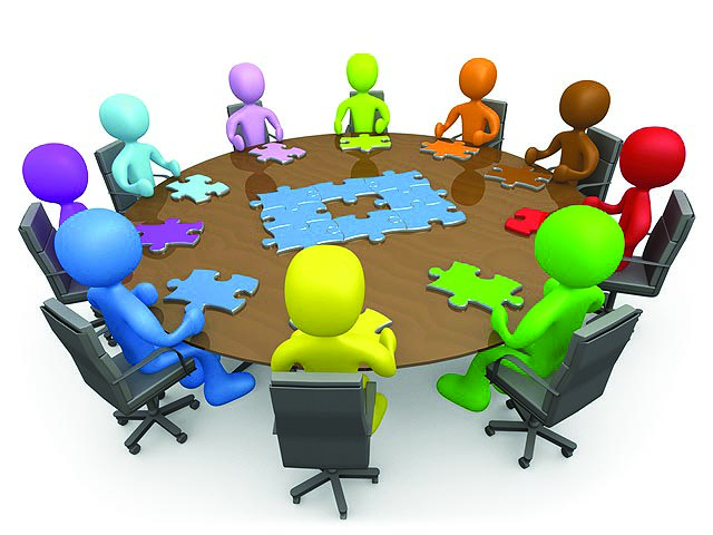 People meeting clipart