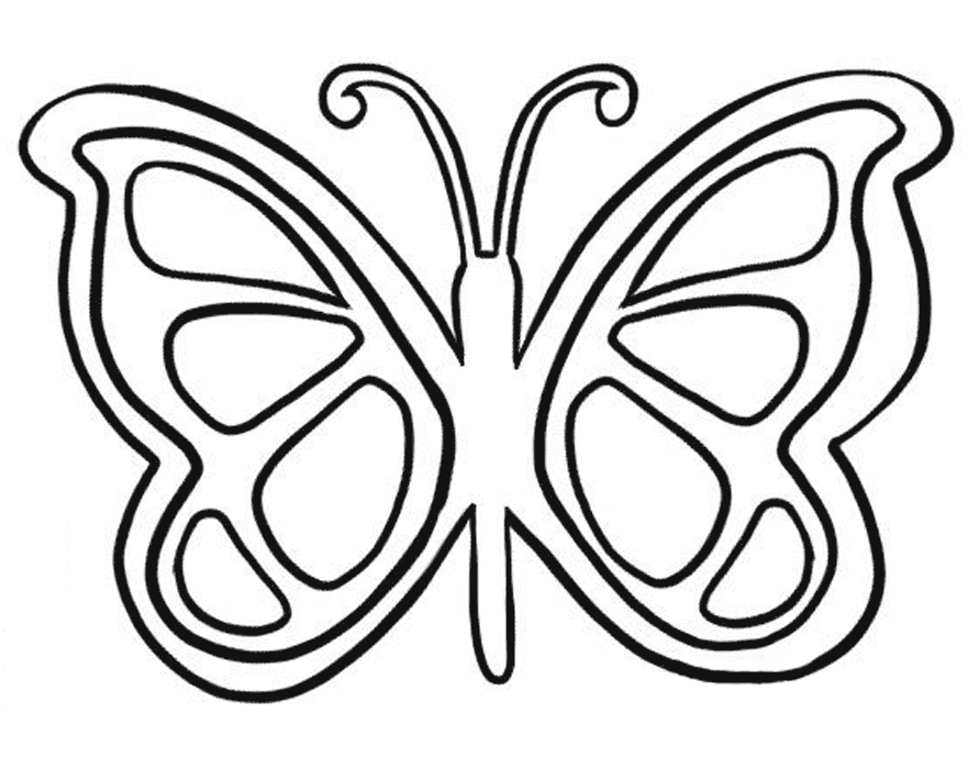 Butterfly Outline Printable - AZ Coloring Pages