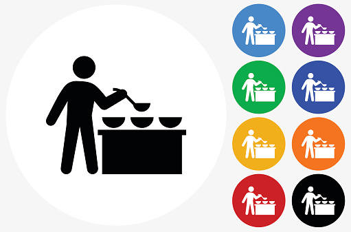 548 views Silhouette Of A Soup Kitchen Clip Art, Vector Images ...