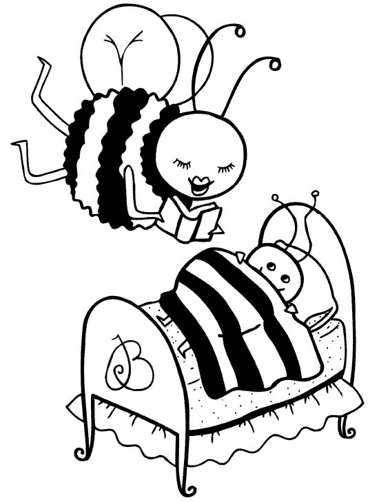 Honey Bees Coloring Pages | Coloring