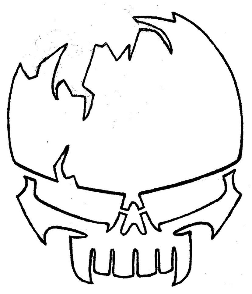 Skull Line Drawing