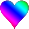 Another rainbow heart :: Heart Images :: Cuorhome.