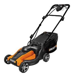 WORX WG782 14-Inch 24-Volt Cordless Lawn Mower with ...