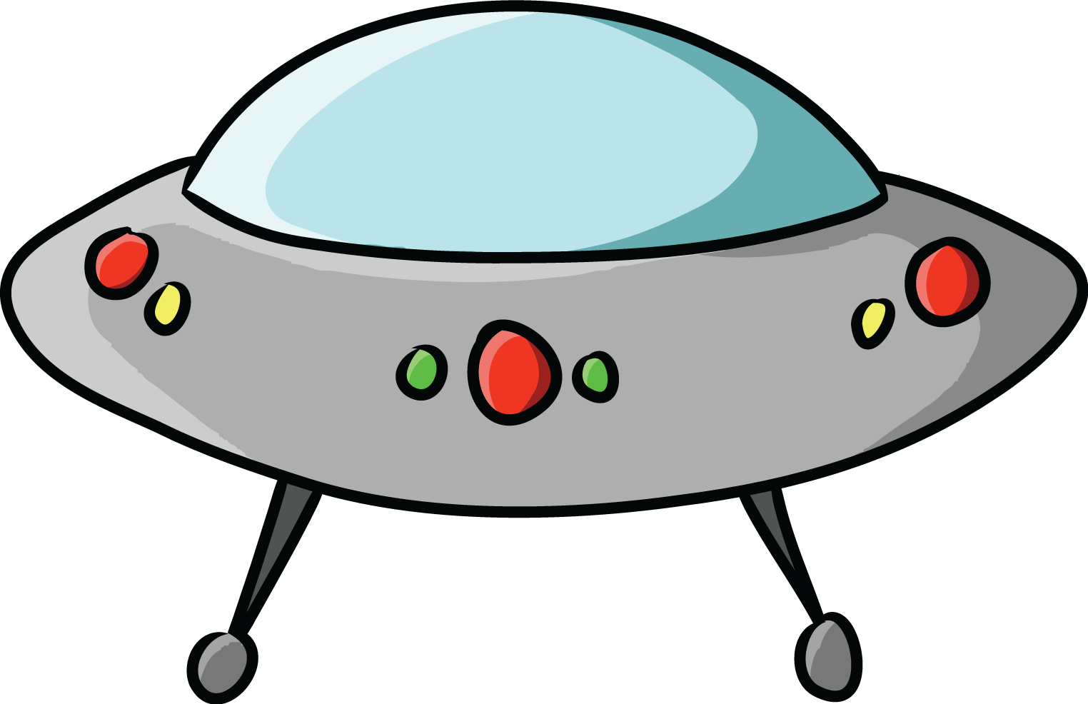 Cartoon spaceship clipart