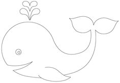 draw cartoonish whale ideas for cut outs | Whale Drawing…