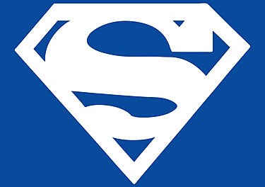 Superman Symbol In Black And White - ClipArt Best