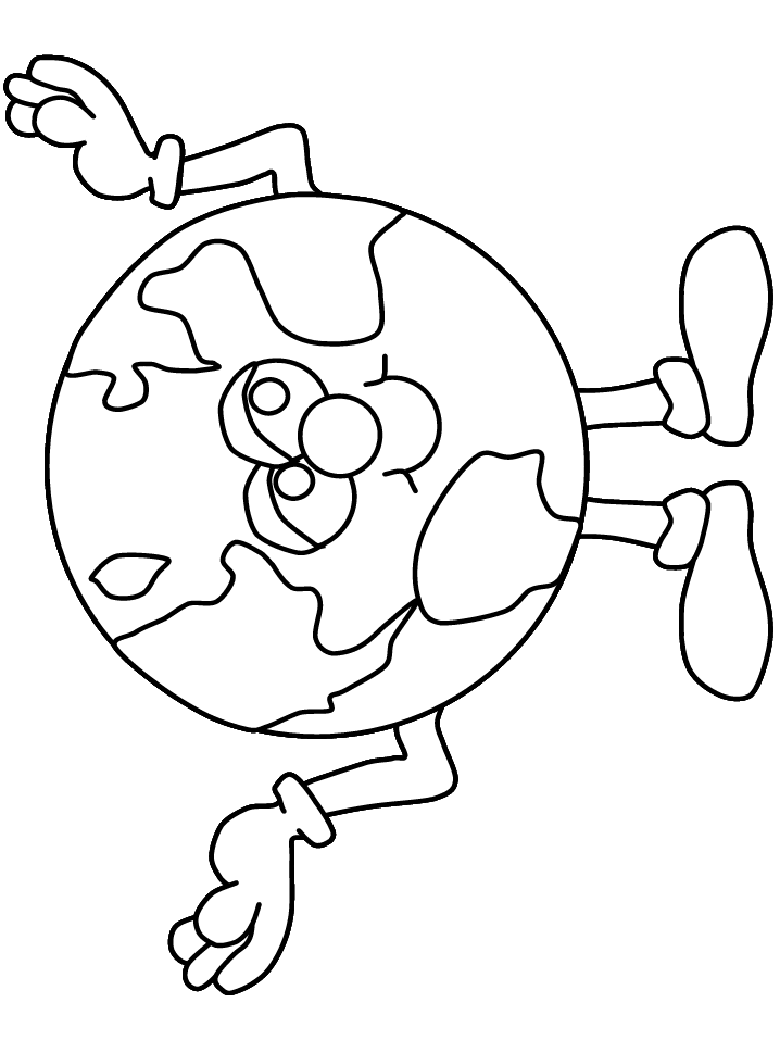 Earth Template Printable - AZ Coloring Pages