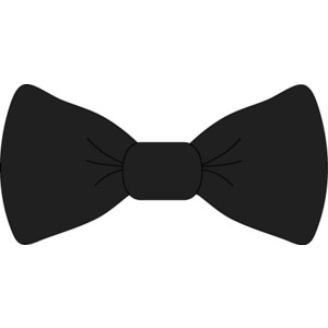 Tuxedo bow tie clipart