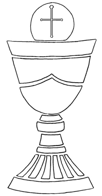 chalice template Colouring Pages