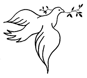 Holy Spirit Dove Clipart Black And White - Free ...