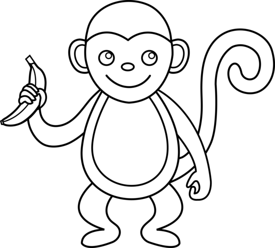 Monkey clipart drawing