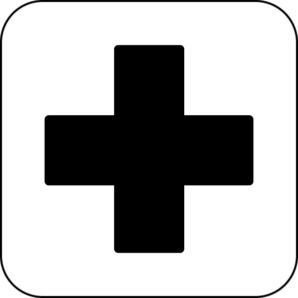 First Aid: Visual Symbol, Icon, Pictogram Signage for Location ...