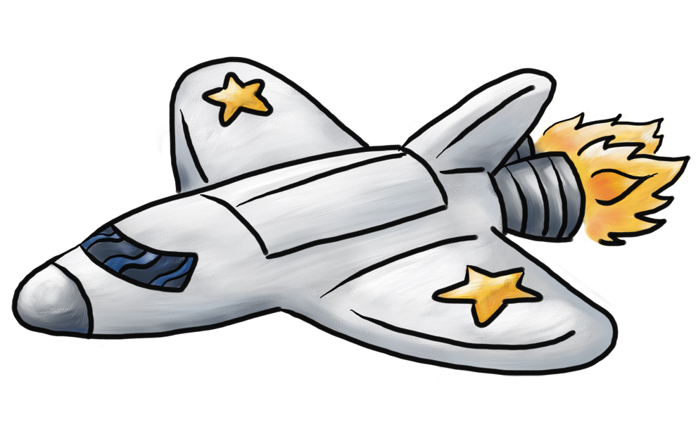 Space Shuttle Cute Clipart