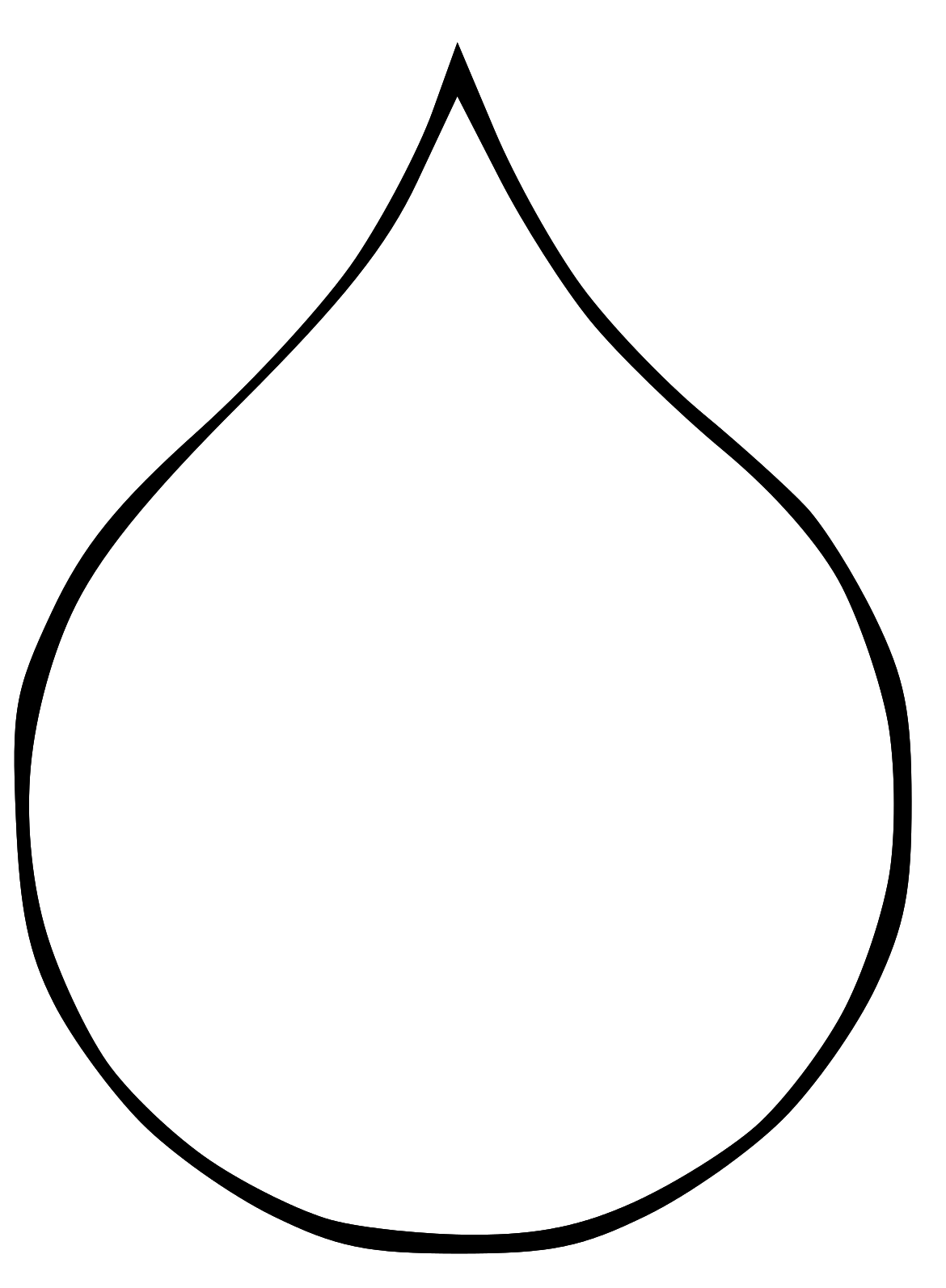Drawing Of A Rain Droplet - ClipArt Best