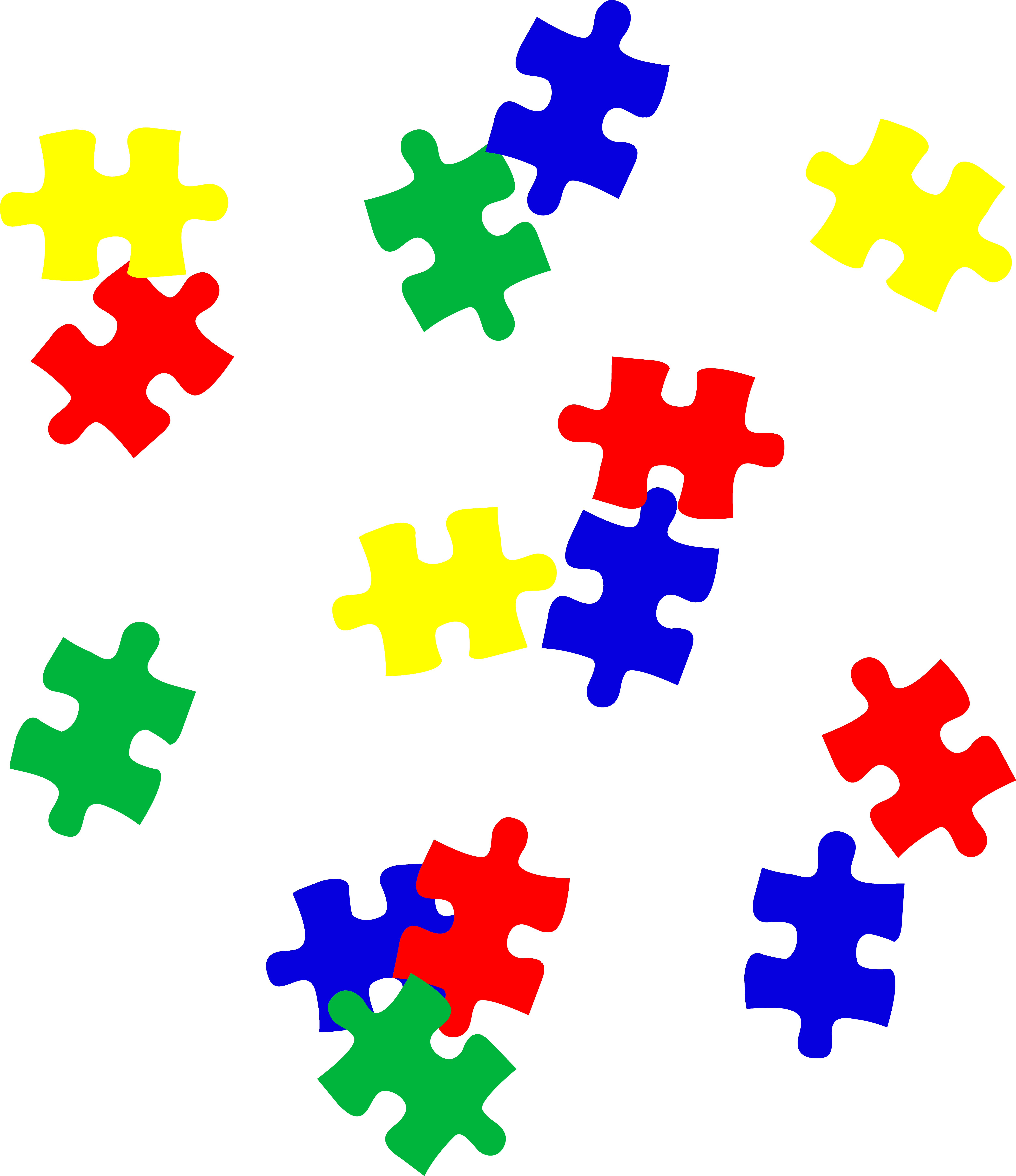 Free Autism Rainbow Puzzle Piece Clipart ClipArt Best