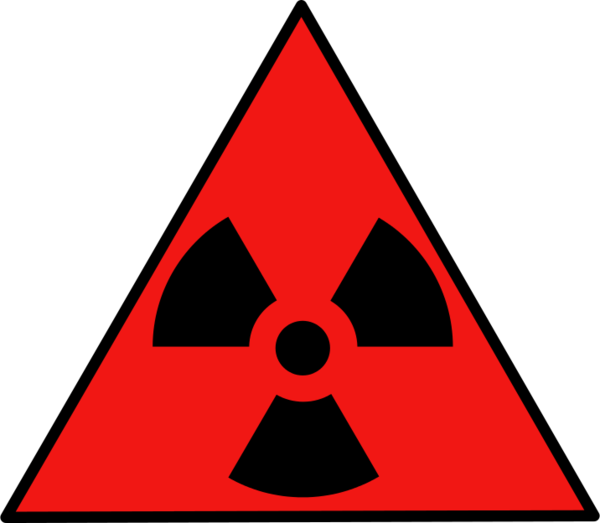 Nuclear warning sign - vector Clip Art