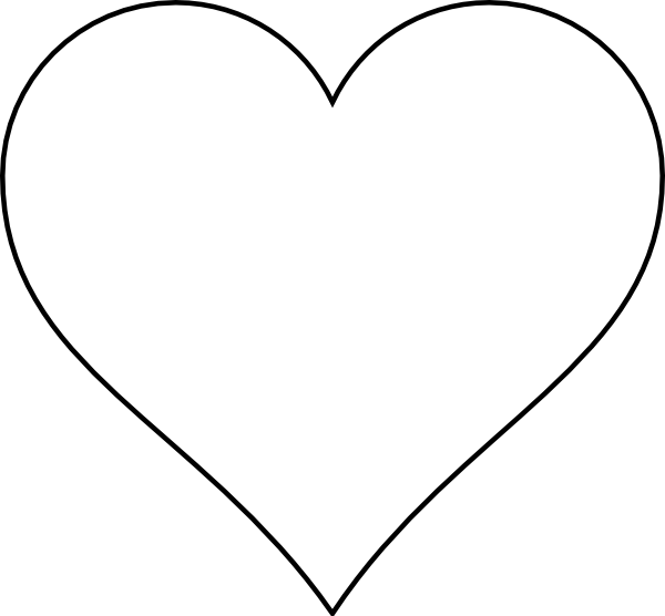 Best Photos of Big Heart Outline - Heart Shape Outline Clip Art ...