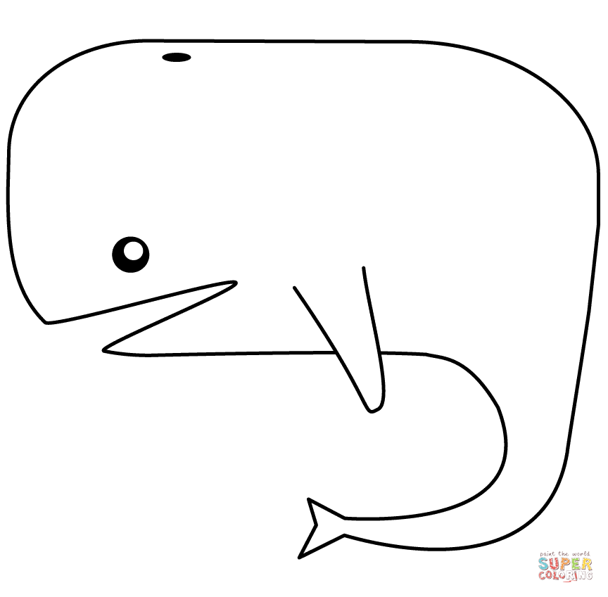Cartoon Whale coloring pages | Free Coloring Pages