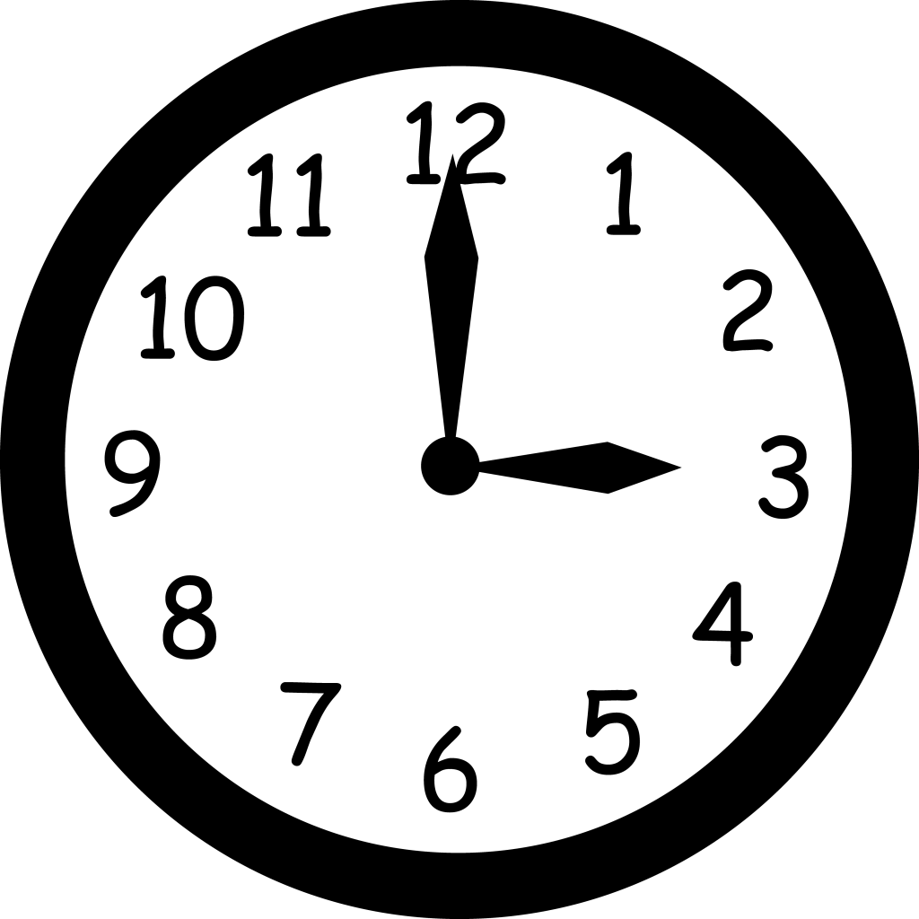 Digital Clock Clipart