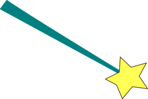 Star wand clipart