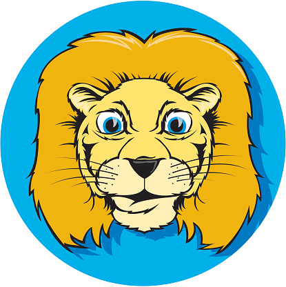 Clip Art Of Scary Lion Clip Art, Vector Images & Illustrations ...