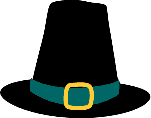 Thanksgiving Pilgrim Hat Clip Art